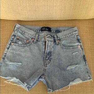 GAP Blue Jean Shorts Distressed Cut-Offs